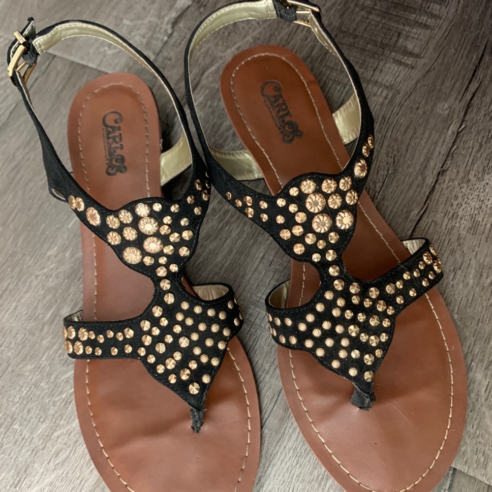 Bohemian studded sandals